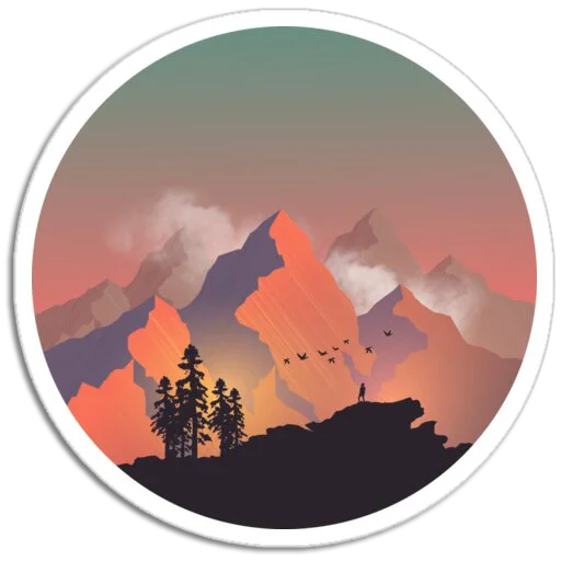 Telegram Sticker «Nature Scenes » ⛰