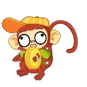 Эмодзи телеграм Monkey