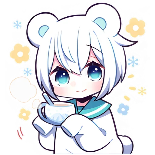 Polar Bear emoji ☕