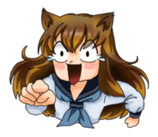 Neko Mimi-chan emoji 😂