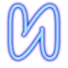 Эмодзи Neon font | Неоновый шрифт 🙁