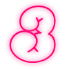 Neon font | Неоновый шрифт emoji 😕