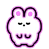 Neon Bunny emoji 😌