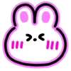 Neon Bunny emoji 😆