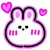 Neon Bunny emoji ❤️