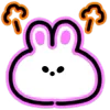 Neon Bunny emoji 😤