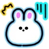 Neon Bunny emoji 🐰