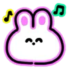 Neon Bunny emoji 🎶