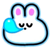 Neon Bunny emoji 😪