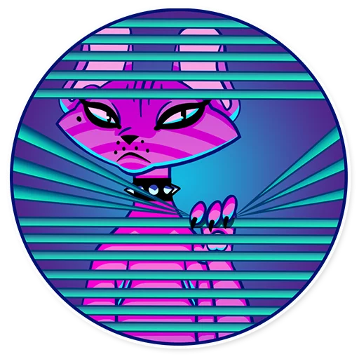Telegram Sticker «The Neon Demon» 