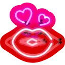 Емодзі телеграм Neon Emoji
