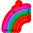 Стікер Neon Emoji 🌈
