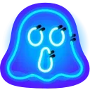 Neon Emoji stiker 👻