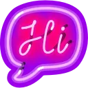 Neon Emoji stiker 👋