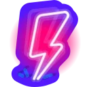 Neon Emoji stiker ⚡