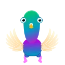 Емодзі Neon Pigeon 😇