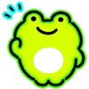 Емодзі телеграм Neon Frog