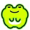Neon Frog emoji 😌