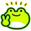 Neon Frog emoji ✌