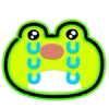 Neon Frog emoji 😭