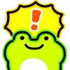 Neon Frog emoji ❗️