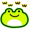 Neon Frog emoji 🐸