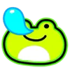 Neon Frog emoji 😪