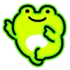 Neon Frog emoji 🐸