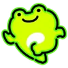 Neon Frog emoji 🏃‍♂️