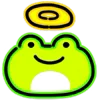 Neon Frog emoji 😇