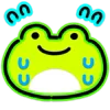Neon Frog emoji 😅