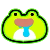 Neon Frog emoji 🤤