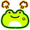Neon Frog emoji 😤