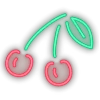 Neon emoji 🍒