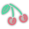 Neon emoji 🍒