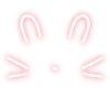 Neon emoji 🐰