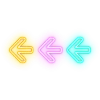 Neon emoji ⏩