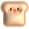 3D emoji 🍞