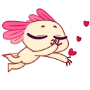Axolotl emoji 😘
