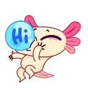 Axolotl emoji 👋