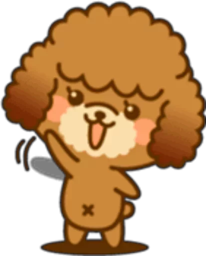 Telegram stickers New Angry Poodle