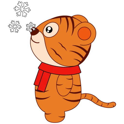 New Year Tigers emoji ❄️