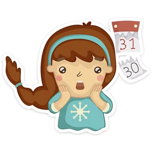 Telegram Sticker «New Year's» 😱