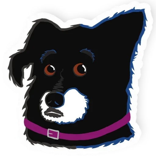 Telegram stiker «New Years Dog » 😨
