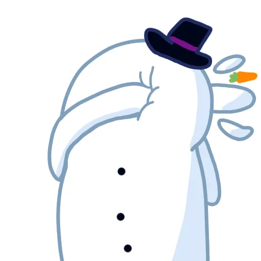 Telegram stiker «Снеговик который убил любил деда Мороза» 🤦‍♂