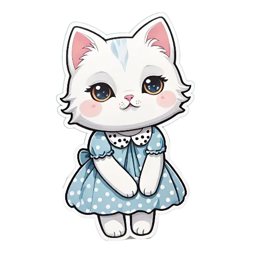 Telegram stiker «Niedliche Katze» 😌