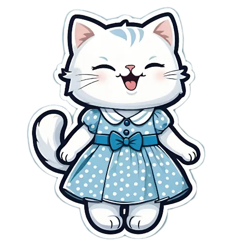 Telegram stiker «Niedliche Katze» ☺