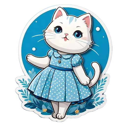 Telegram Sticker «Niedliche Katze» 🤗