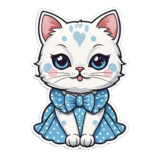 Telegram Sticker «Niedliche Katze» ☺