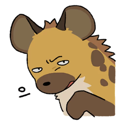 Эмодзи hyenas 😒